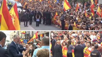 Les reyes llegan a Ceuta, donde son recibidos por cientos de ciudadanos.