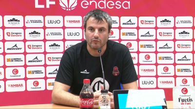 Carlos Cantero durante la rueda de prensa. Foto: Aragón Deporte