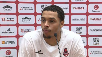 Caleb Homesley en rueda de prensa.