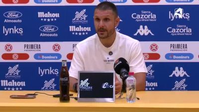 Albert Rudé en rueda de prensa