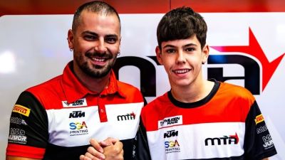 Víctor Cubeles y Alessandro Tonucci director del MTA Racing