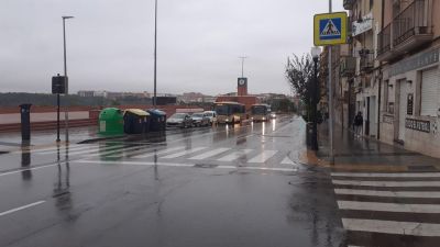El atropello ha tenido lugar en la ronda Ambeles. / Aragón TV