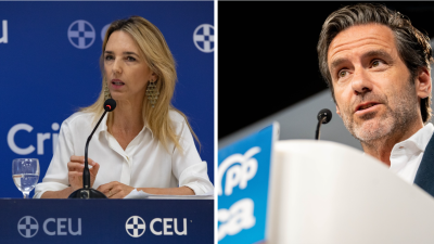 Cayetana Álvarez de Toledo y Borja Sémper, númoros dos y tres del PP al Congreso por Madrid.