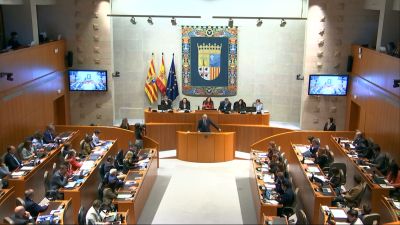 Intervención del presidente, Jorge Azcón, en el pleno de las Cortes de Aragón