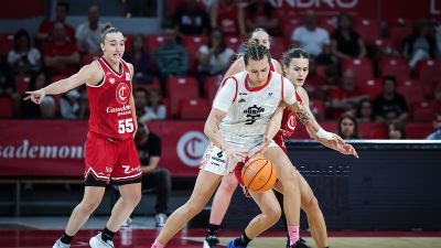 Imagen del partido frente a Lugo de la última jornada de Liga Femenina