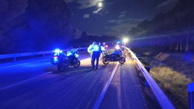 Lugar del accidente mortal en Alcañiz
