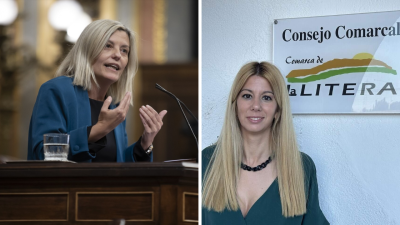 Begoña Nasarre, a la izquierda, será la cabeza de lista al Congreso, y Tania Solans, a la derecha, al Senado.