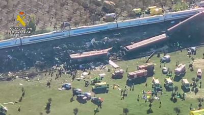 Imagen áerea del lugar del accidente