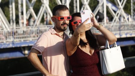 El eclipse visto desde Zaragoza