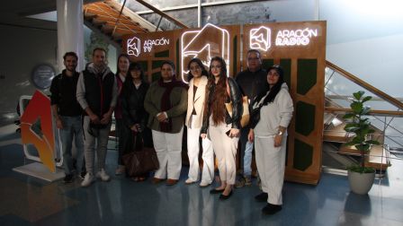 La fundación Fundación Cepaim ha conocido las instalaciones de los medios de comunicación autonómicos de Aragón.
